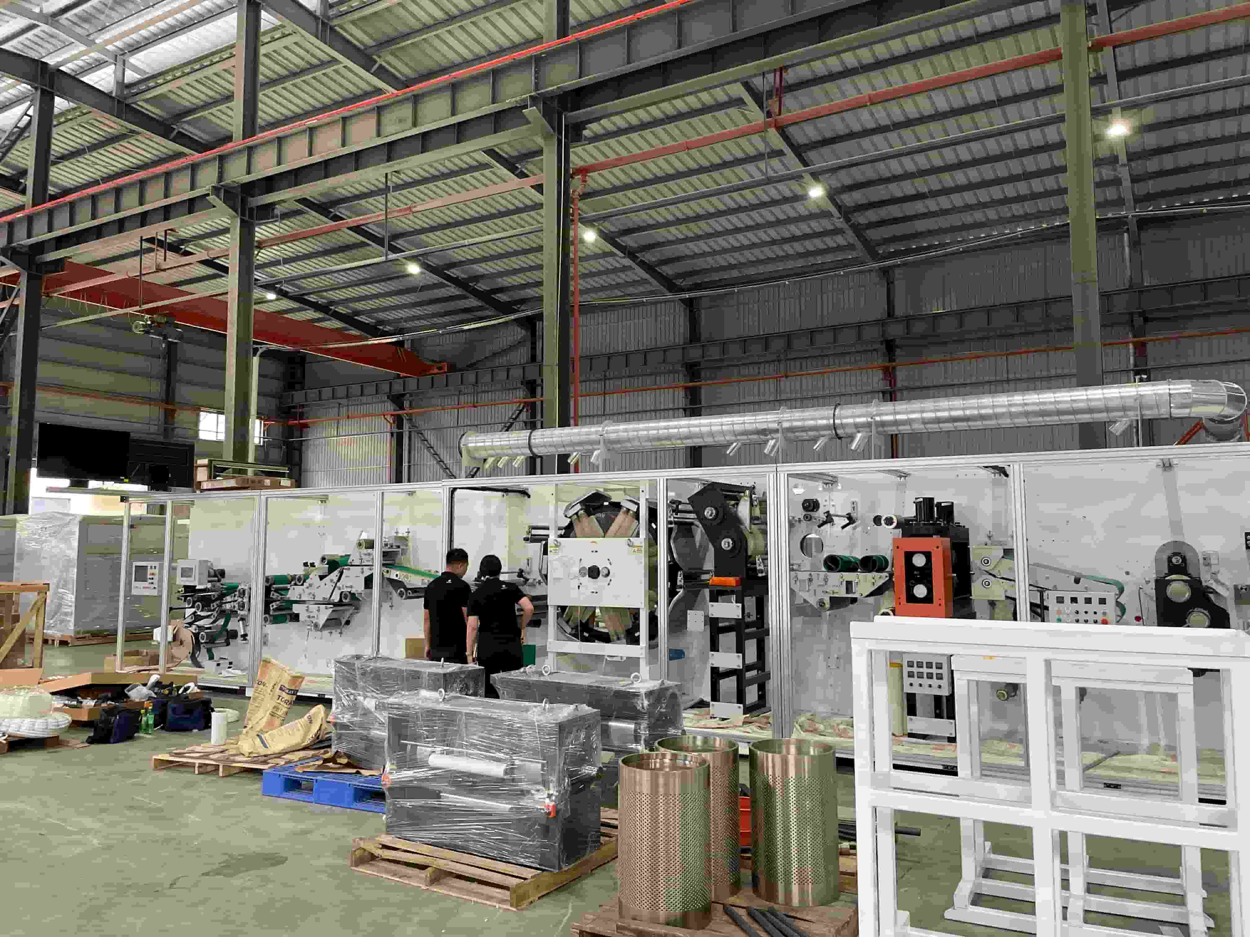 Site de production de machines